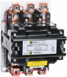 NEMA Size 5 Non-Reversing Contactor, 270A, 200HP, 3 Phase, 480VAC