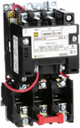 NEMA Size 00 Motor Starter, 9A, 2HP, 24V AC, 3 Phase