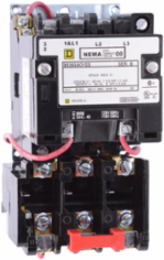 NEMA Size 0 Motor Starter, 18A, 5HP at 460VAC, 3 Phase, Open