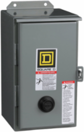 NEMA Size 1 Motor Starter, 27A, 10HP, 3-Pole, NEMA 12 Enclosure