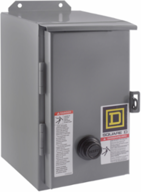 NEMA Motor Starter Type S, Size 1, 27A, 10HP at 460VAC, NEMA 12 Enclosure