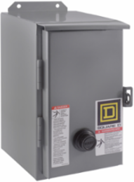 NEMA Motor Starter Type S, Size 1, 27A, 10HP at 460VAC, NEMA 12 Enclosure