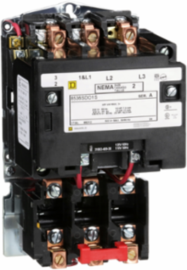 NEMA Motor Starter Type S Size 2 45A 25HP 3-Phase Open