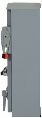 NEMA combination starter, Type S, 30A fusible disconnect, Size 1, 27A, melting alloy overload, 120VAC coil, NEMA 3R/12 [TAA]