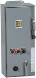 NEMA combination starter, Type S, 30A fusible disconnect, Size 1, 27A, melting alloy overload, 120VAC coil, NEMA 3R/12 [TAA]