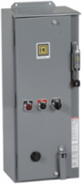 NEMA combination starter, Type S, 60A fusible disconnect, Size 2, 45A, 25HP at 600VAC, 3 phase, 3 pole, Motor Logic SSOLR, 120VAC coil, NEMA 12 [TAA]