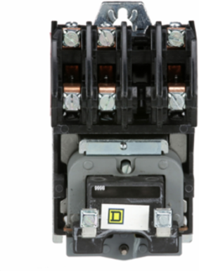 Contactor, Type L, multipole lighting, electrically held, 30A, 3 pole, 600 V, 24 VAC 60 Hz coil, open style [TAA]