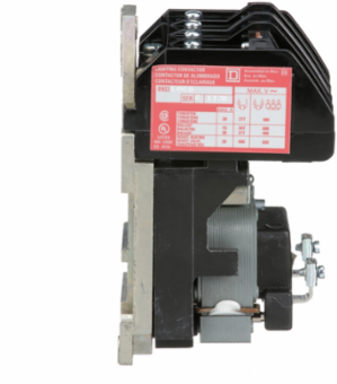 30A 4 Pole Lighting Contactor, 600V, 277VAC, Electrically Held