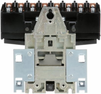 Contactor, Type L, multipole lighting, electrically held, 30A, 8 pole, 600 V, 110/120 VAC 50/60 Hz coil, open style [TAA]