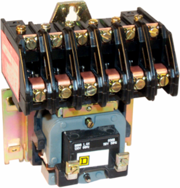 Electrically Held Lighting Contactor 30A 6 Pole 600V 277VAC