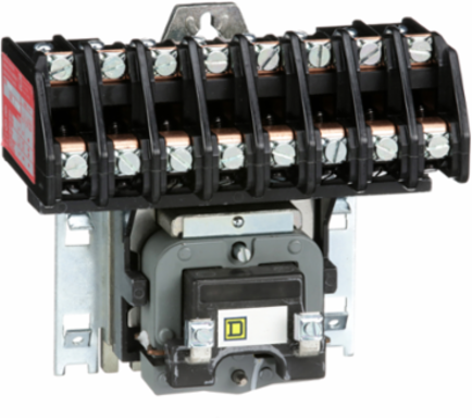 30A 8-Pole Electrically Held Lighting Contactor, 600V AC