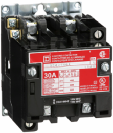 Electrically Held Lighting Contactor 30A 2 Pole 110/120V AC