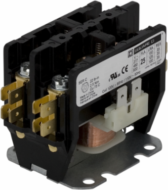 Definite Purpose Contactor 30A 1 Pole 24VAC 50/60Hz