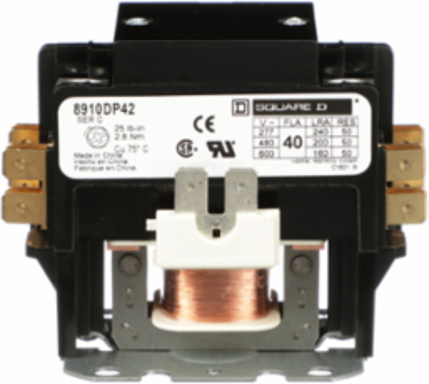 Definite Purpose Contactor 40A 2 Pole 208/240VAC Coil