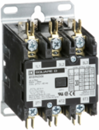 Definite Purpose Contactor 30A 3 Pole 20HP at 575VAC 277VAC Coil