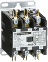 Definite Purpose Contactor 30A 3 Pole 20HP 600V AC