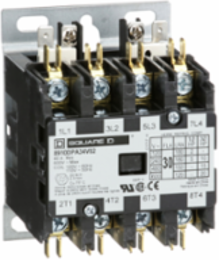 Definite Purpose Contactor, 30A, 4 Pole, 20HP, 575VAC, 120/240VAC Coil