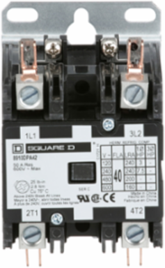 Definite Purpose Contactor 40A 2 Pole 7.5HP 24VAC 50/60Hz