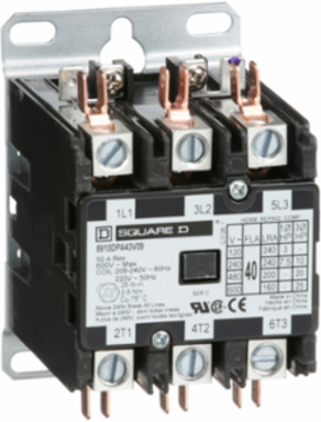 Definite Purpose Contactor 40A 3-Pole 25HP 575VAC 3 Phases