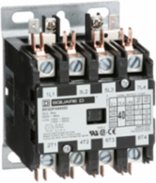 Definite Purpose Contactor 40A 4 Pole 25HP at 575VAC 3 Phase