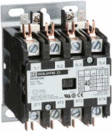 Definite Purpose Contactor 40A 4 Pole 25HP 277VAC 60Hz