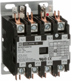 Definite Purpose Contactor 40A 4 Pole 25HP at 575VAC 24VAC 3 Phase