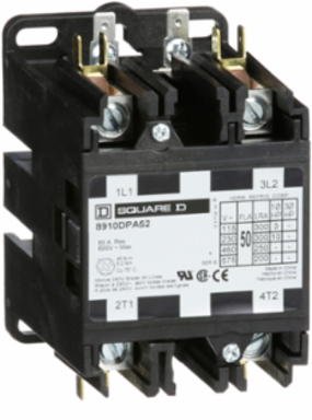 Definite Purpose Contactor 50A 2 Pole 10HP at 230VAC