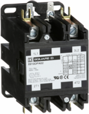 Definite Purpose Contactor 60A 2 Pole 10HP 230VAC 1 Phase