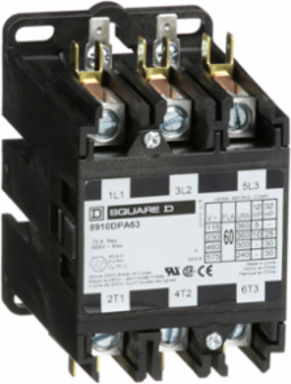 Definite Purpose Contactor 60A 3 Pole 30HP at 575VAC