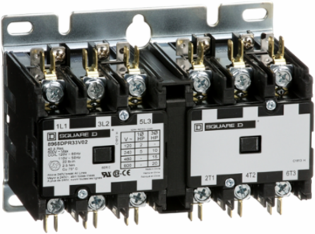 Reversing Hoist Contactor 30A 3 Pole 110/120VAC 50/60Hz