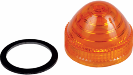 Harmony Domed Amber Lens 30 mm for Pilot Light, Mercury Free