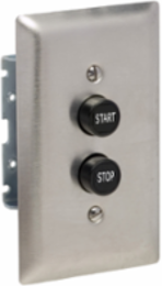 Push Button Control Station, 5A 600V, NEMA 1, Flush Mount, 2 Buttons