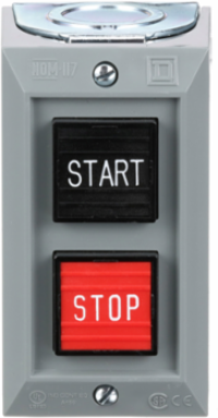 Harmony 9001B Control Station, 2 Push Buttons, 5A, 600V AC, NEMA 1