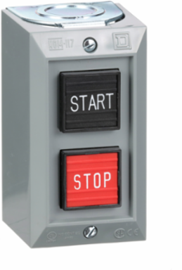Harmony 9001B Control Station, 2 Push Buttons, 5A, 600V AC, NEMA 1