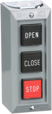 Harmony 9001B Control Station with 3 Push Buttons, 5A, 600V AC, NEMA 1
