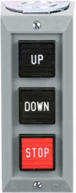 Harmony 9001B Control Station, 3 Push Buttons, 5A, 600V AC, NEMA 1