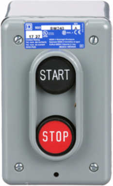 Harmony 9001B Control Station, 2 Push Buttons, 5A, 600V AC, NEMA 4