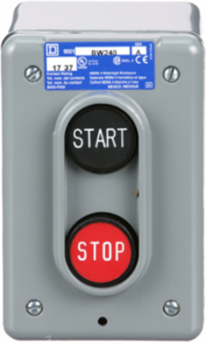 Harmony 9001B Control Station, 2 Push Buttons, 5A, 600V AC, NEMA 4