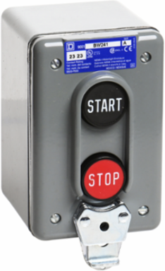 Harmony 9001B Control Station, 2 Push Buttons, 5A, NEMA 4, Surface Mounted