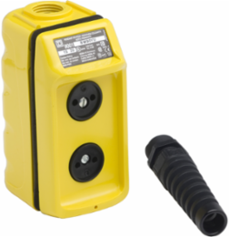 Harmony Pendant Station, 5A, 600V AC, Mechanical Interlock, Yellow