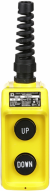 Harmony Pendant Station, Mechanical Interlock, 5A, 600V AC, Yellow