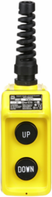 Harmony Pendant Station, Mechanical Interlock, 5A, 600V AC, Yellow