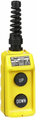 Harmony Pendant Station, Mechanical Interlock, 5A, 600V AC, Yellow