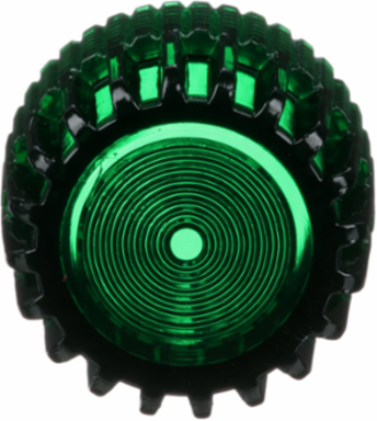Harmony Lens Cap, Green Domed for 30 mm Illuminated Push Button