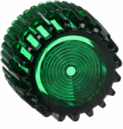 Harmony Lens Cap, Green Domed for 30 mm Illuminated Push Button