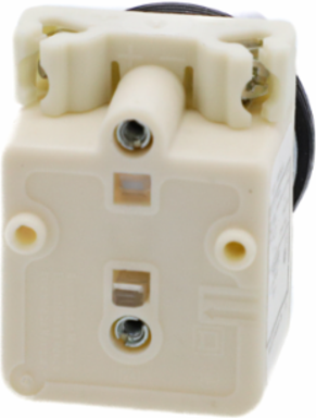 Illuminated Selector Switch Head, 30mm, Green LED, 2 Positions, Metal