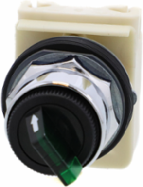 Harmony 9001K Illuminated Selector Switch, 30mm, Green LED, 120V