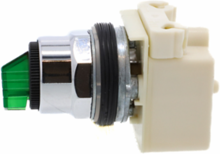 Harmony 9001K Illuminated Selector Switch, 30mm, Green LED, 120V