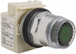 Harmony 9001K Green Illuminated Push Button 30mm Spring Return 110-120V
