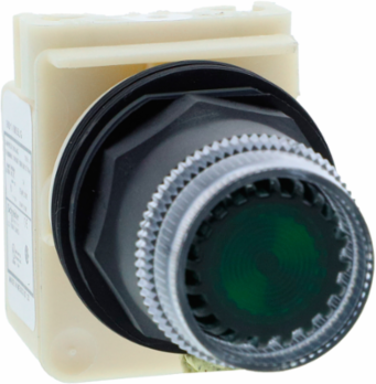 Harmony 9001K 30mm Green LED Illuminated Push Button, IP66, Spring Return